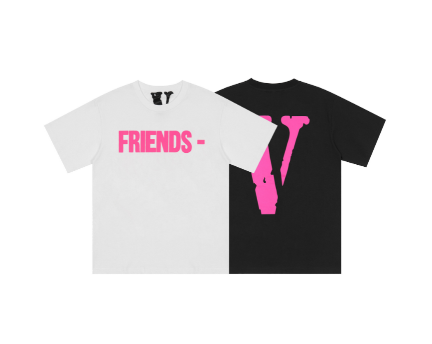 Pink Limited T-shirt High Street Hip Hop Loose Back Big V Short Sleeve ...