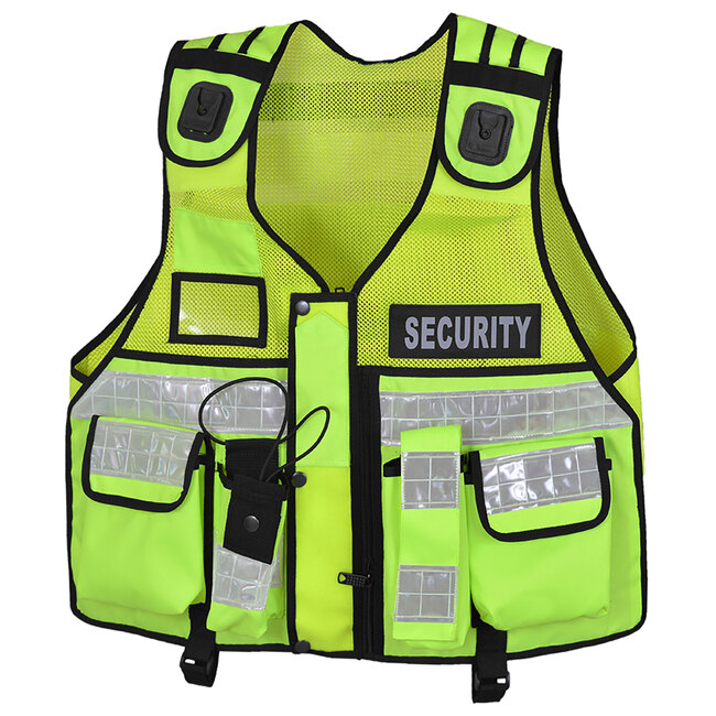 Hi Viz Tactical Vest Security Reflective Safety Vest With for Enforcement(green)