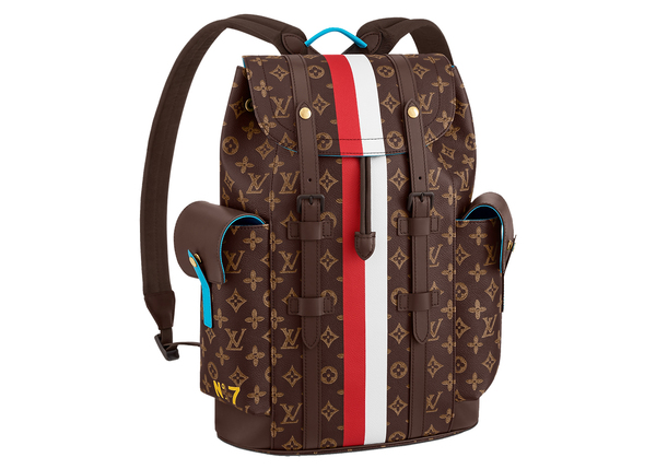 Christopher Backpack Monogram Brown in Coated Canvas with Gold-tone