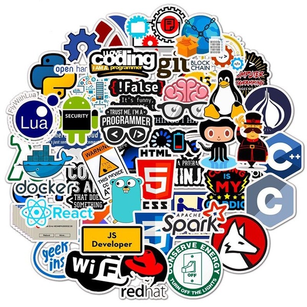Programming Sticker Coding Data Computer Stickers Geek Laptop Phone PS4 Notebook