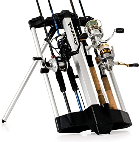 Castek Rod Caddy Portable Fishing Rod Rack and Carrier for Freshwater Spinning Rods