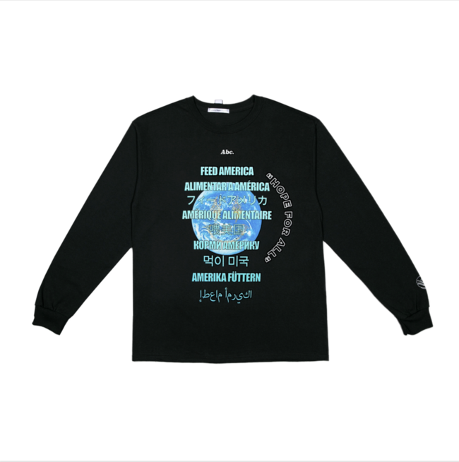 Advisory Board CrystalsJ x  Balvin Feeding America WORLD L/S T-Shirt Black