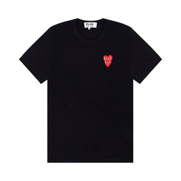 Double Red Heart Tee 'Black'