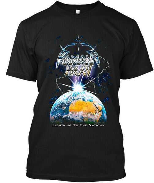 Diamond Head Limited New  Lightning to the Nations Heavy Metal Band T-Shirt M-3XL