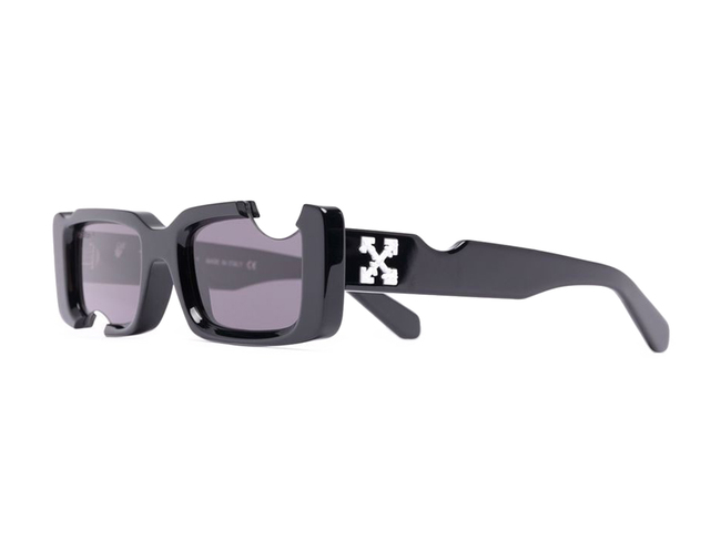 Frame Cady Cut-Out Rectangular  Sunglasses Black/White/Grey (SS22)