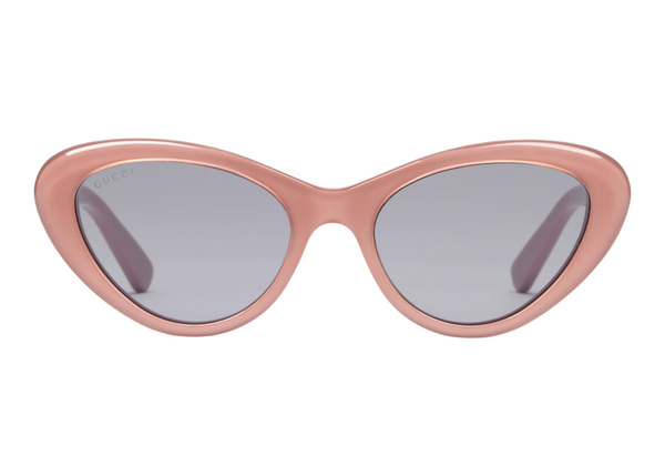 Frame Cat-Eye  Sunglasses Pink/Solid Grey