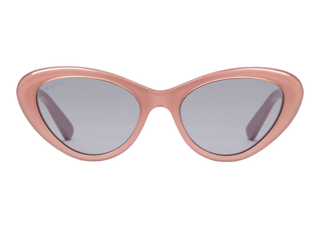 Frame Cat-Eye  Sunglasses Pink/Solid Grey