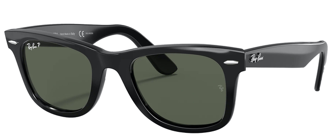 Wayfarer Sunglasses Black/Green