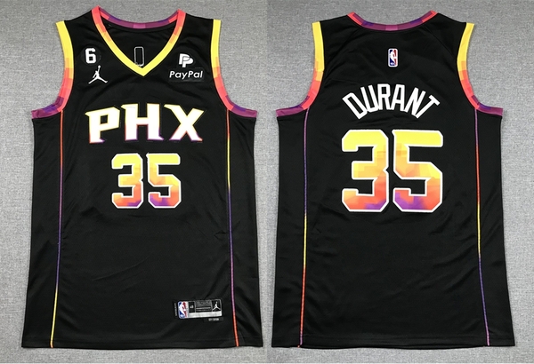 Kevin Durant Men's & Youth Phoenix Suns #35  Black Jersey Declaratory Edition