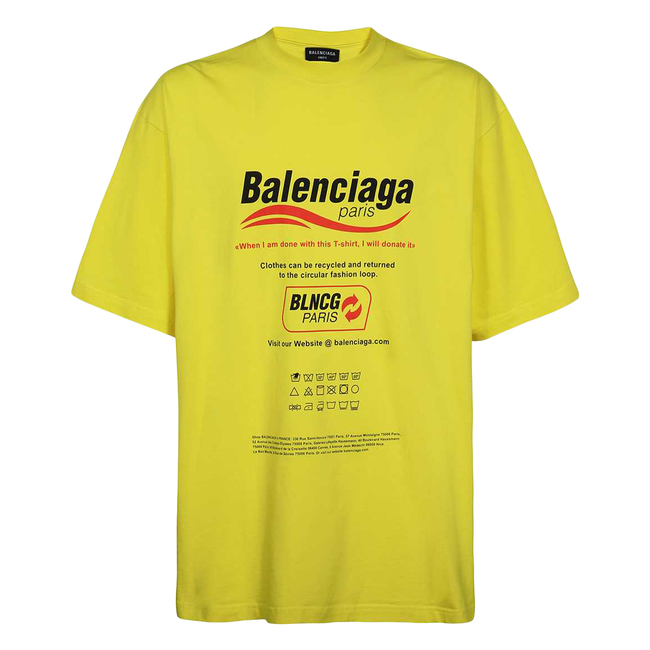 Dry Cleaning Boxy T-Shirt Yellow