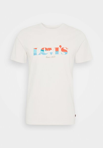 Levi&#x27;s® GRAPHIC CREWNECK TEE UNISEX - Print T-shirt - neutrals/off-white