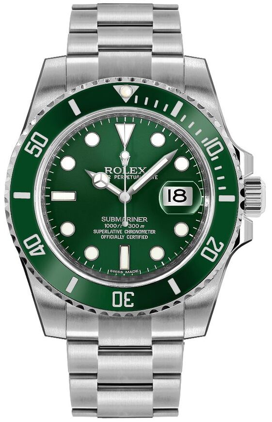 Submariner Date Green Dial 40mm Men's Watch 116610LV