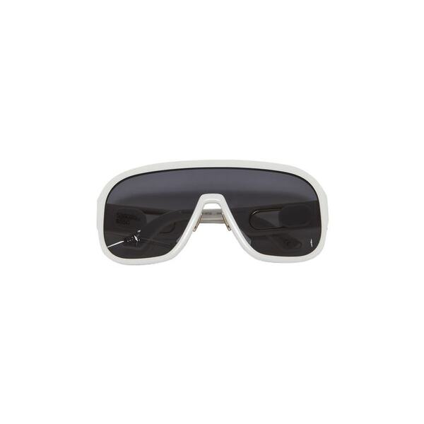 Bobby Sport Shield Sunglasses 'Ivory/Smoke'