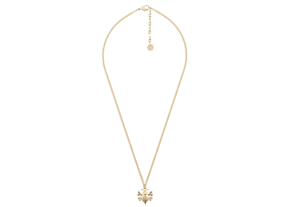 Shawn Pendant Necklace Silver-Gilt In With Gold-Finish Plating With With Gold-Finish Plating