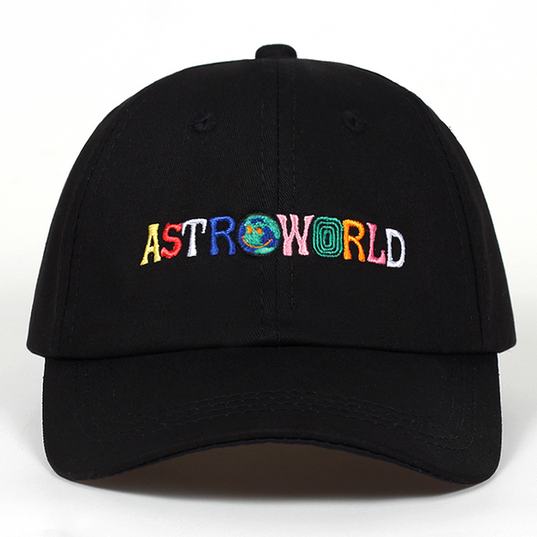 100% Cotton ASTROWORLD  Happy Face Travis Scott Latest Album Astroworld Cap Travis $cott Embroidery Baseball Caps