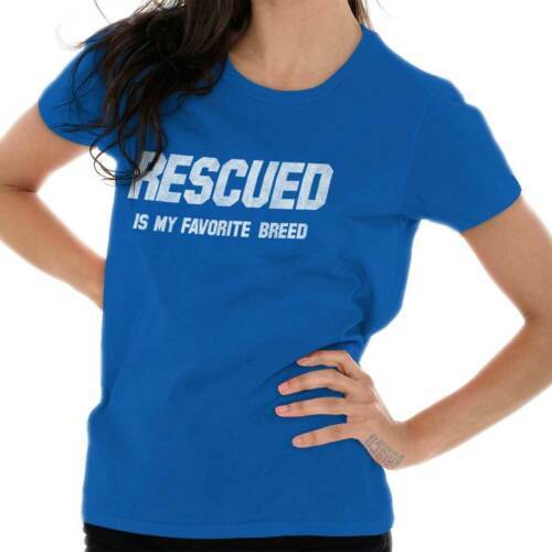 Rescue Is Favorite Breed Dog Cat Mom Lover Graphic T Shirts for Women T-Shirts
