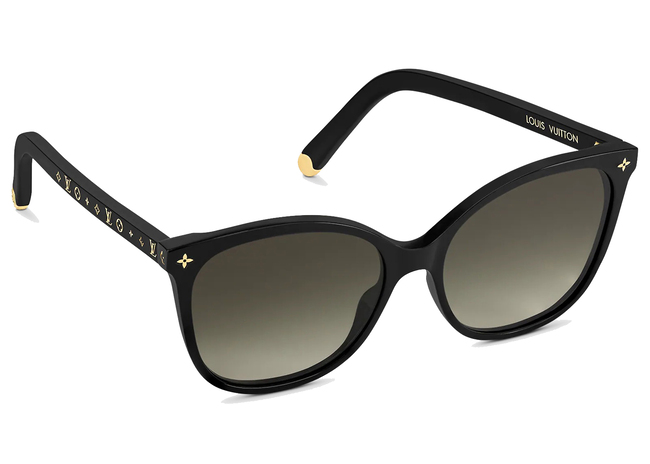 My Monogram Light Cat Eye Sunglasses Black in Acetate with Gold-tone