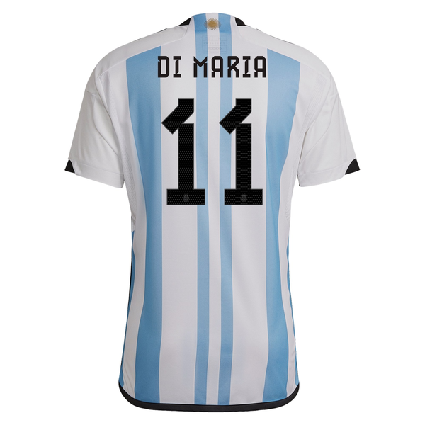 DI MARIA 11 Argentina Home Jersey World Cup 2022 Blue/White