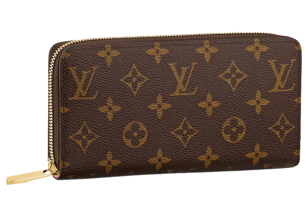 Wallet Zippy Monogram in Coated Canvas/Leather with Gold-tone