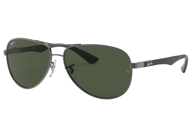 RB8313 Sunglasses Carbon Fiber Gunmetal/Green