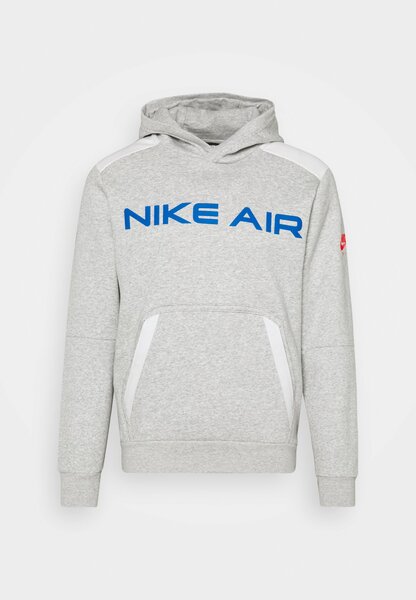 Sportswear AIR HOODIE - Hoodie - grey heather/summit white/infrared 23/mottled grey