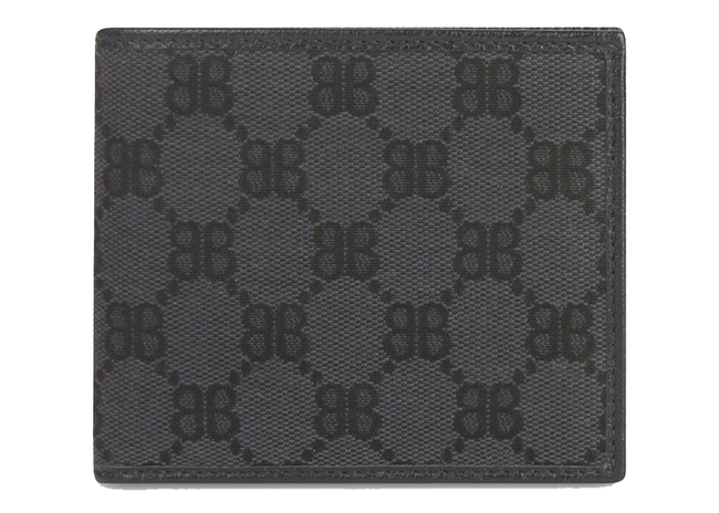 The Hacker Project Bi-Fold Wallet Black in Coated Canvas/Leather