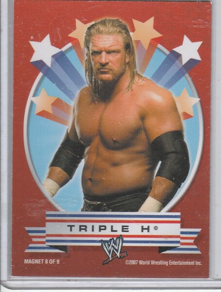 Wwe 2007 Triple H Topps Heritage III  Superstar Magnet #8