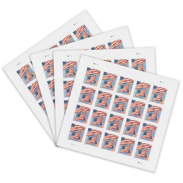 1000 (50 Sheets of 20) USPS us.flag 2022 Forever Stamps First Class Postage