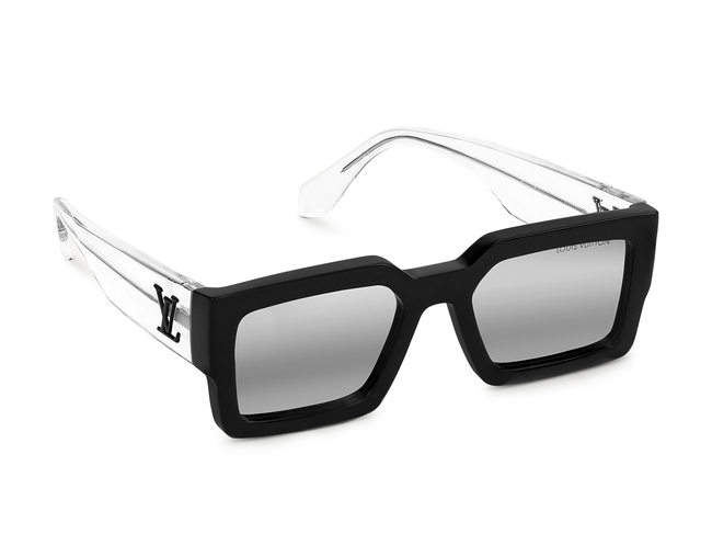 Clash Square Sunglasses Black/Crystal/Mirror Lenses